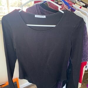 Women’s black bodysuit